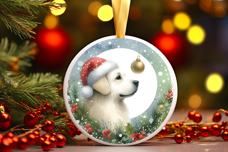 Round Christmass Ornament Sublimation|Clipart