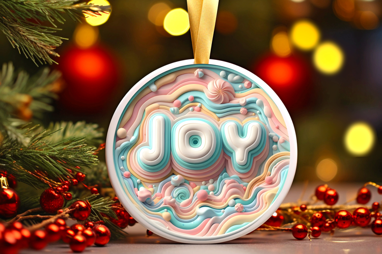 Round Christmass Ornament Sublimation|Clipart