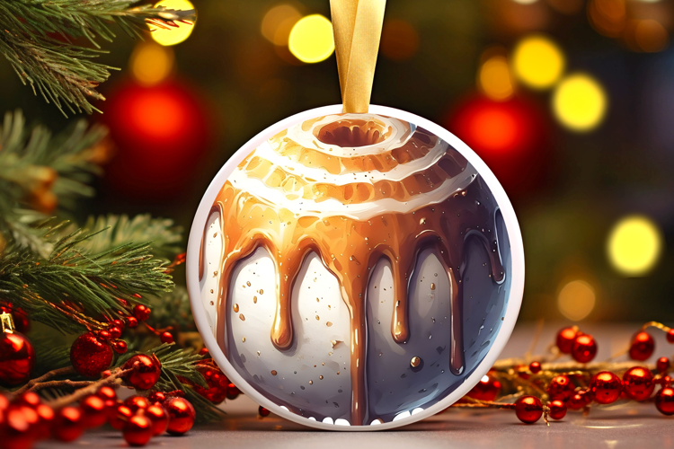 Round Christmass Ornament Sublimation|Clipart