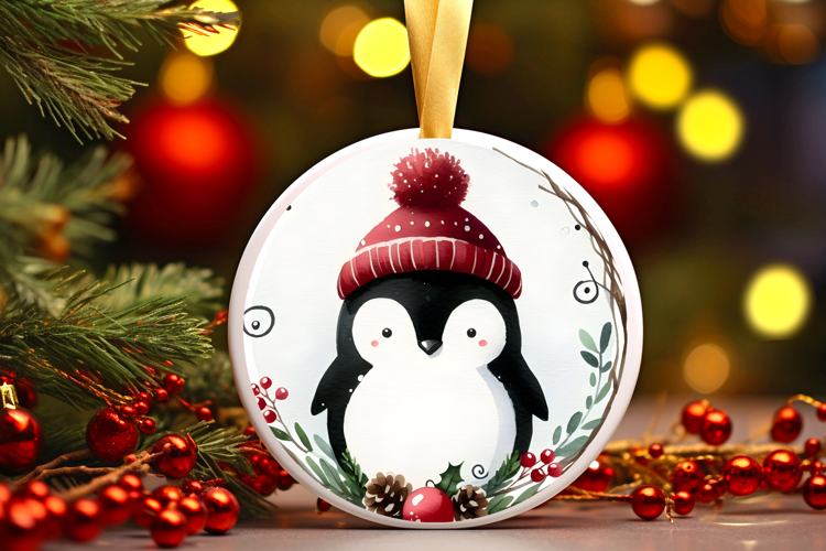Round Christmass Ornament Sublimation|Clipart