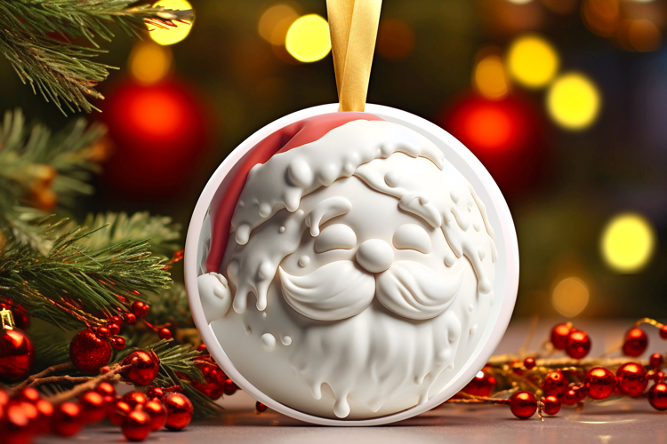 Round Christmass Ornament Sublimation|Clipart
