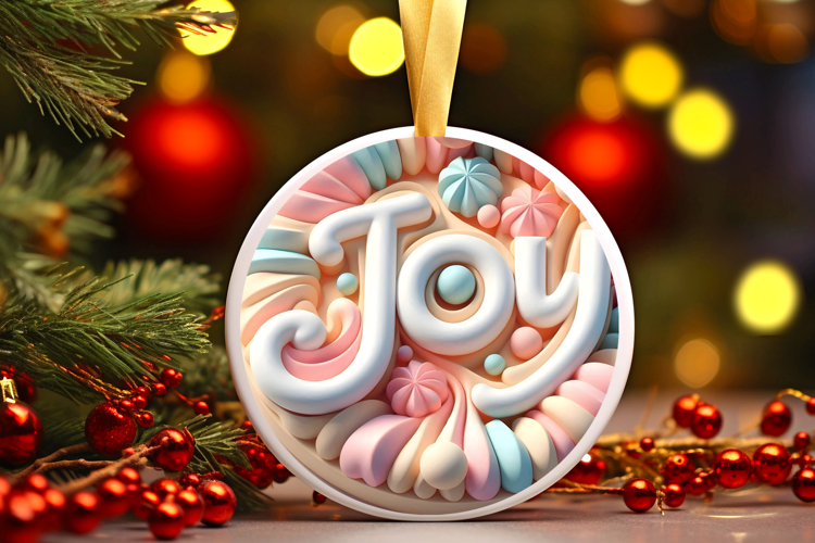Round Christmass Ornament Sublimation|Clipart