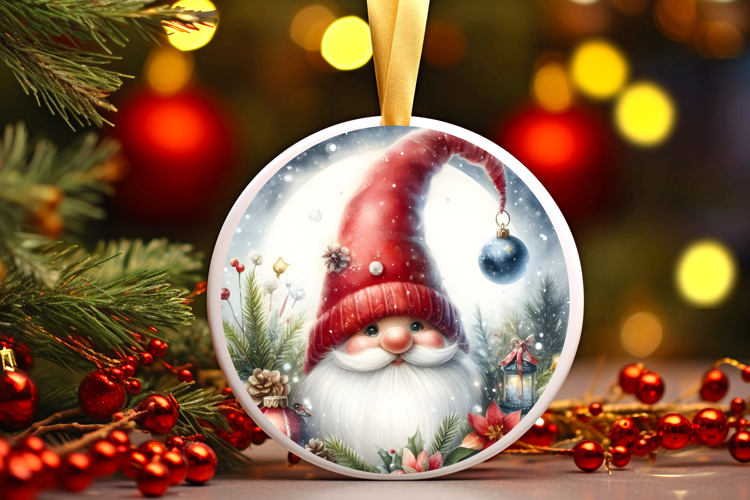 Round Christmass Ornament Sublimation|Clipart