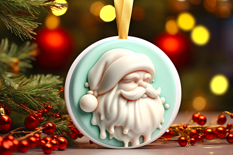 Round Christmass Ornament Sublimation|Clipart