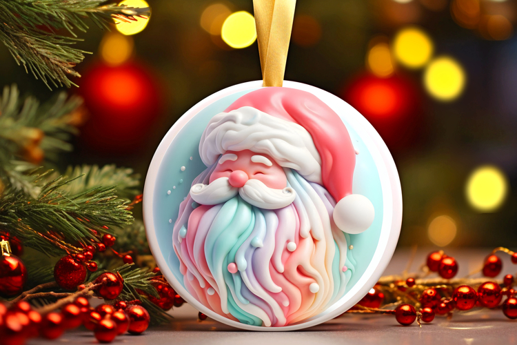 Round Christmass Ornament Sublimation|Clipart