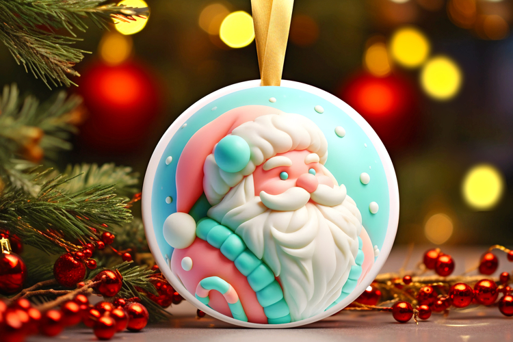 Round Christmass Ornament Sublimation|Clipart