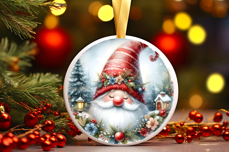 Round Christmass Ornament Sublimation|Clipart