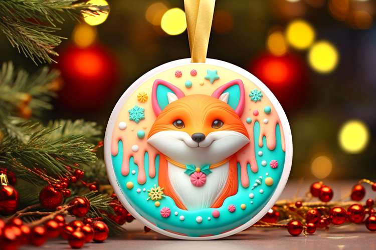 Round Christmass Ornament Sublimation|Clipart