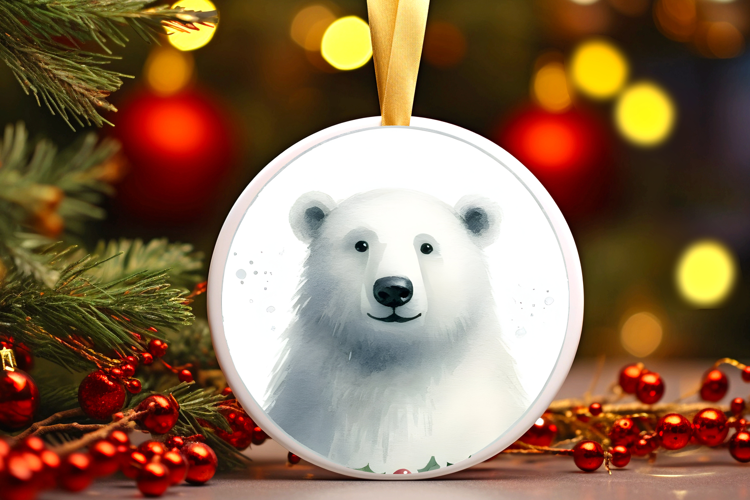 Round Christmass Ornament Sublimation|Clipart