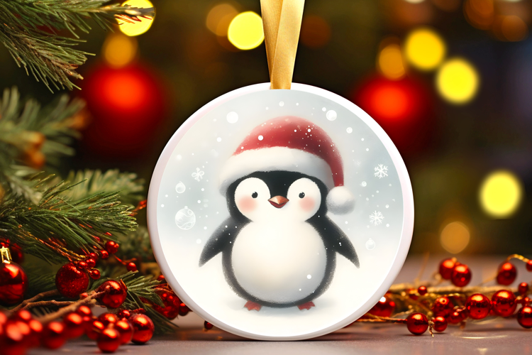 Round Christmass Ornament Sublimation|Clipart