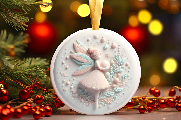 Round Christmass Ornament Sublimation|Clipart