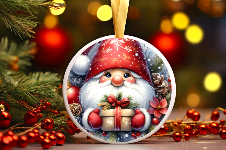 Round Christmass Ornament Sublimation|Clipart