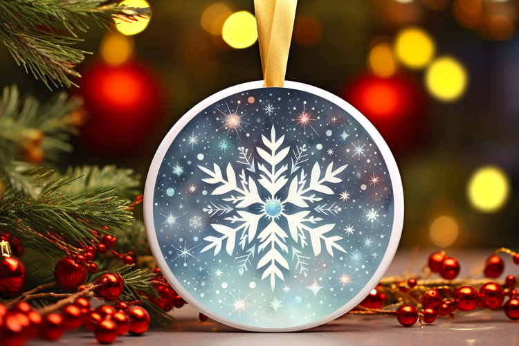 Round Christmass Ornament Sublimation|Clipart