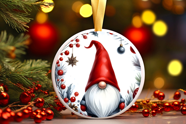 Round Christmass Ornament Sublimation|Clipart