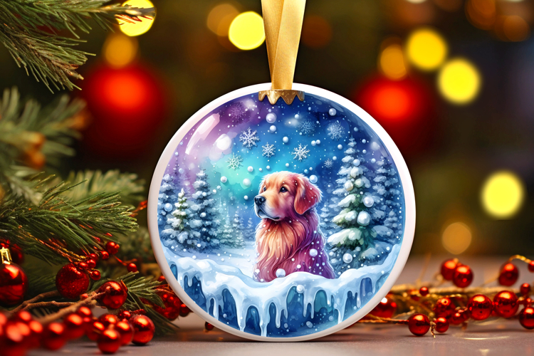 Round Christmass Ornament Sublimation|Clipart