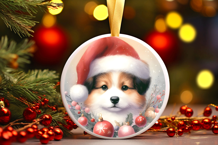 Round Christmass Ornament Sublimation|Clipart
