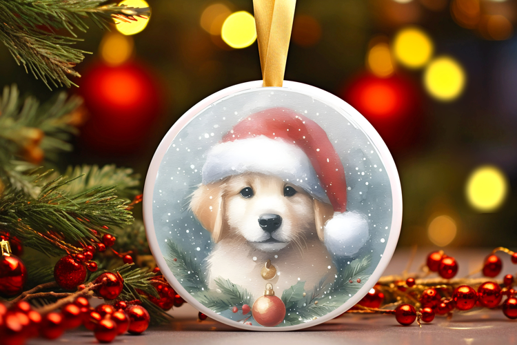 Round Christmass Ornament Sublimation|Clipart