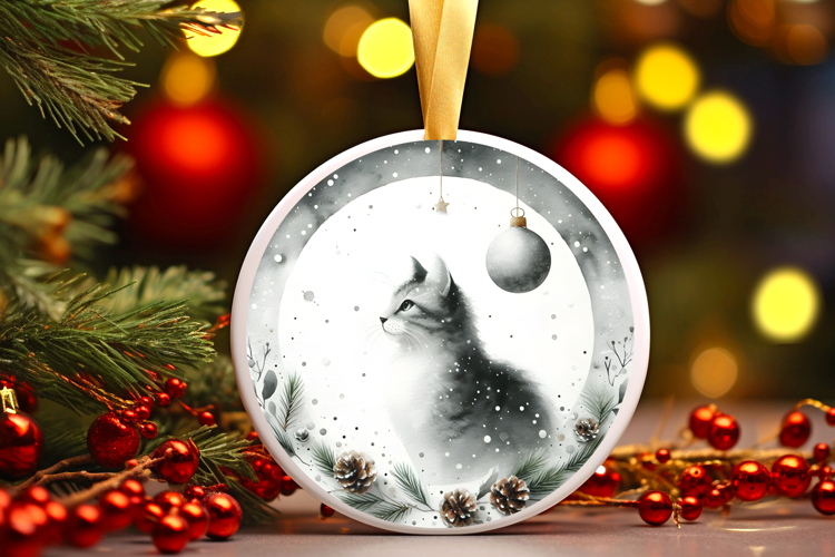 Round Christmass Ornament Sublimation|Clipart