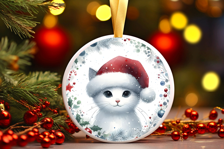 Round Christmass Ornament Sublimation|Clipart