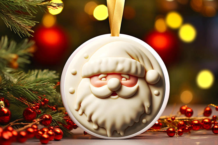 Round Christmass Ornament Sublimation|Clipart