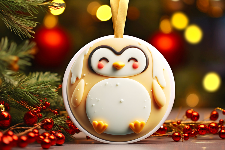 Round Christmass Ornament Sublimation|Clipart