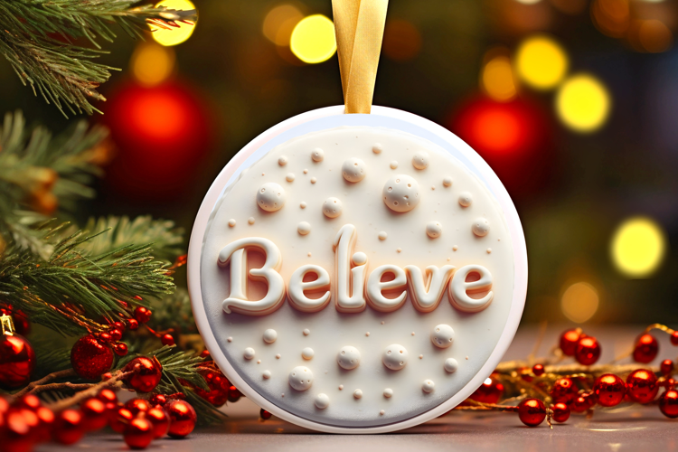 Round Christmass Ornament Sublimation|Clipart