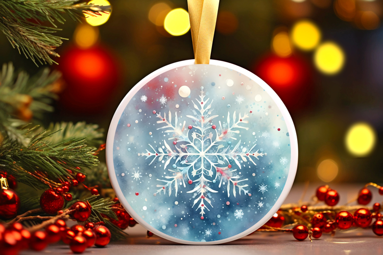 Round Christmass Ornament Sublimation|Clipart