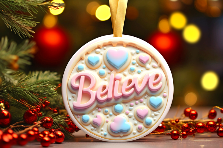 Round Christmass Ornament Sublimation|Clipart