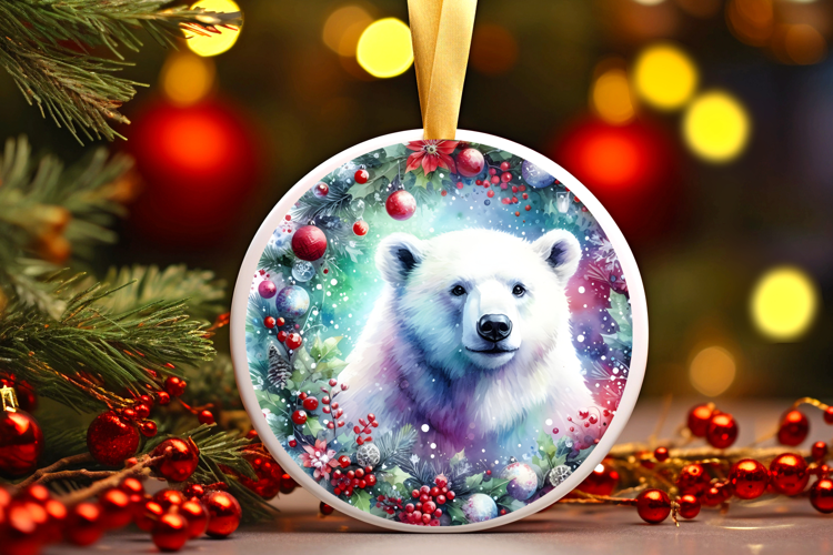 Round Christmass Ornament Sublimation|Clipart