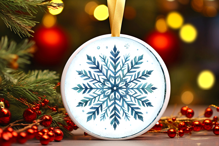 Round Christmass Ornament Sublimation|Clipart