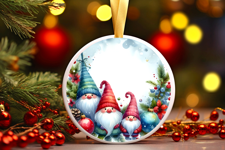 Round Christmass Ornament Sublimation|Clipart