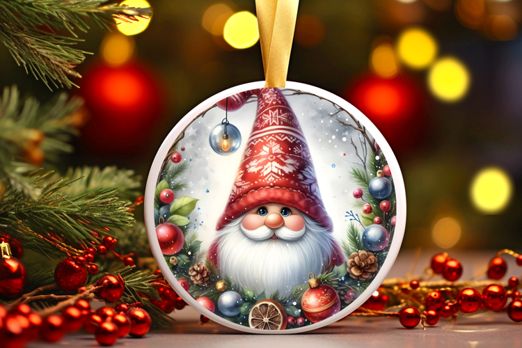 Round Christmass Ornament Sublimation|Clipart