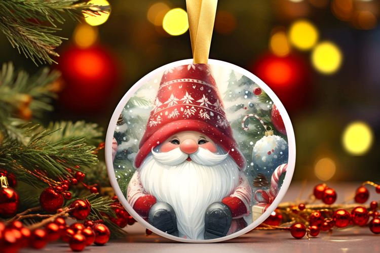 Round Christmass Ornament Sublimation|Clipart