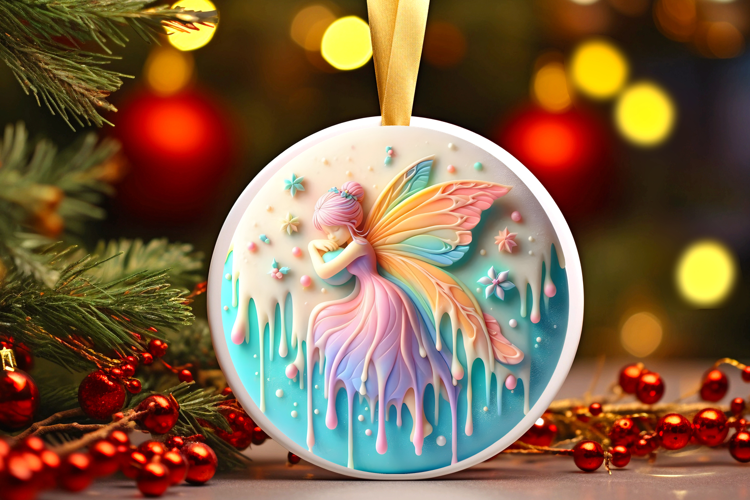 Round Christmass Ornament Sublimation|Clipart