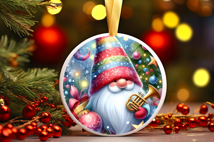 Round Christmass Ornament Sublimation|Clipart