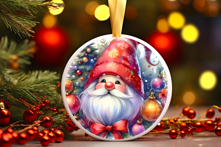 Round Christmass Ornament Sublimation|Clipart