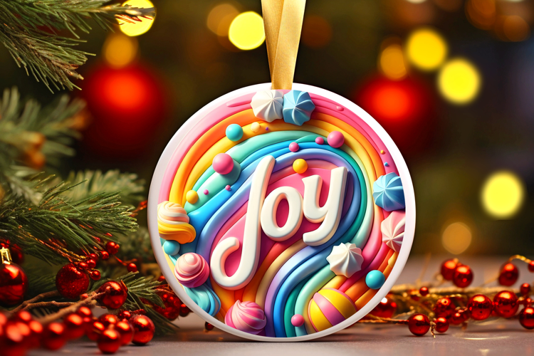Round Christmass Ornament Sublimation|Clipart