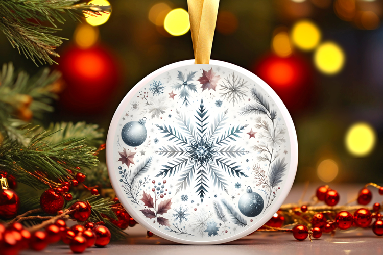 Round Christmass Ornament Sublimation|Clipart