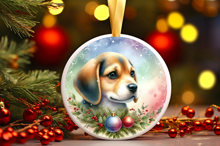 Round Christmass Ornament Sublimation|Clipart