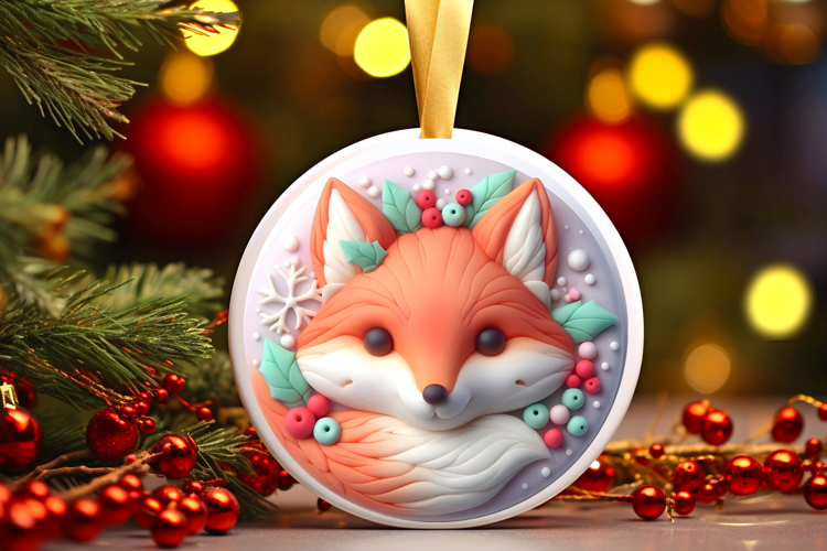 Round Christmass Ornament Sublimation|Clipart