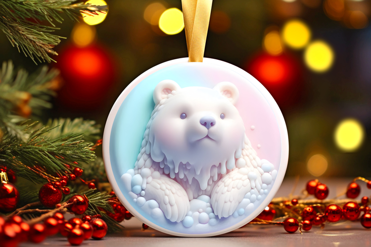 Round Christmass Ornament Sublimation|Clipart