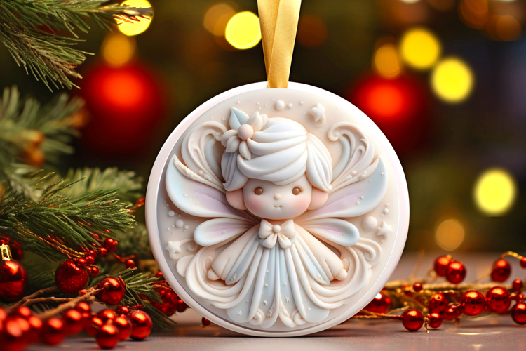 Round Christmass Ornament Sublimation|Clipart
