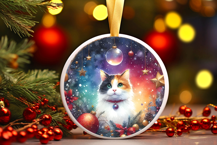 Round Christmass Ornament Sublimation|Clipart