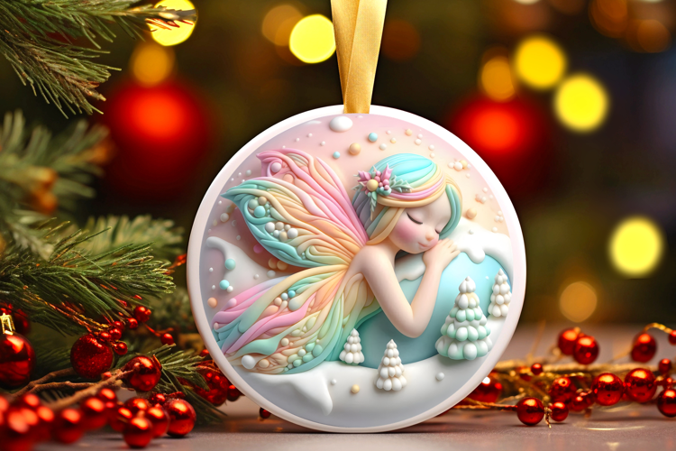 Round Christmass Ornament Sublimation|Clipart