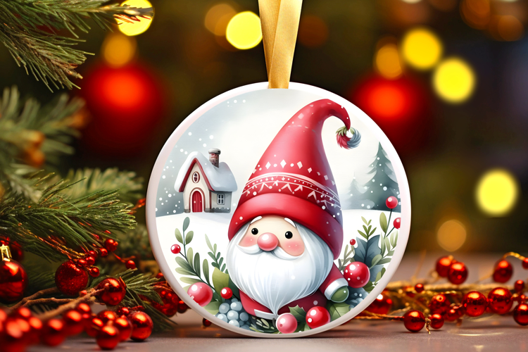 Round Christmass Ornament Sublimation|Clipart