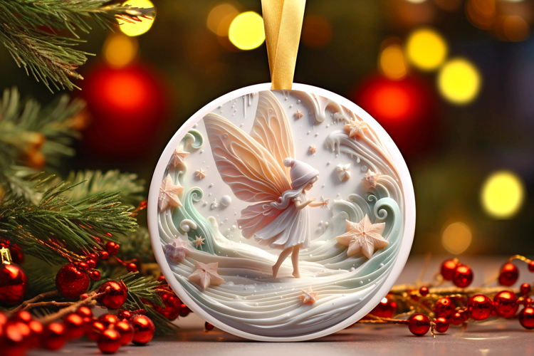 Round Christmass Ornament Sublimation|Clipart