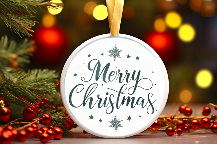 Round Christmass Ornament Sublimation|Clipart