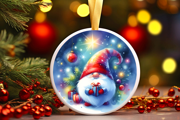 Round Christmass Ornament Sublimation|Clipart