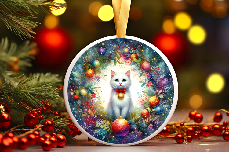 Round Christmass Ornament Sublimation|Clipart