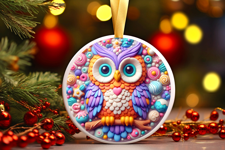 Round Christmass Ornament Sublimation|Clipart